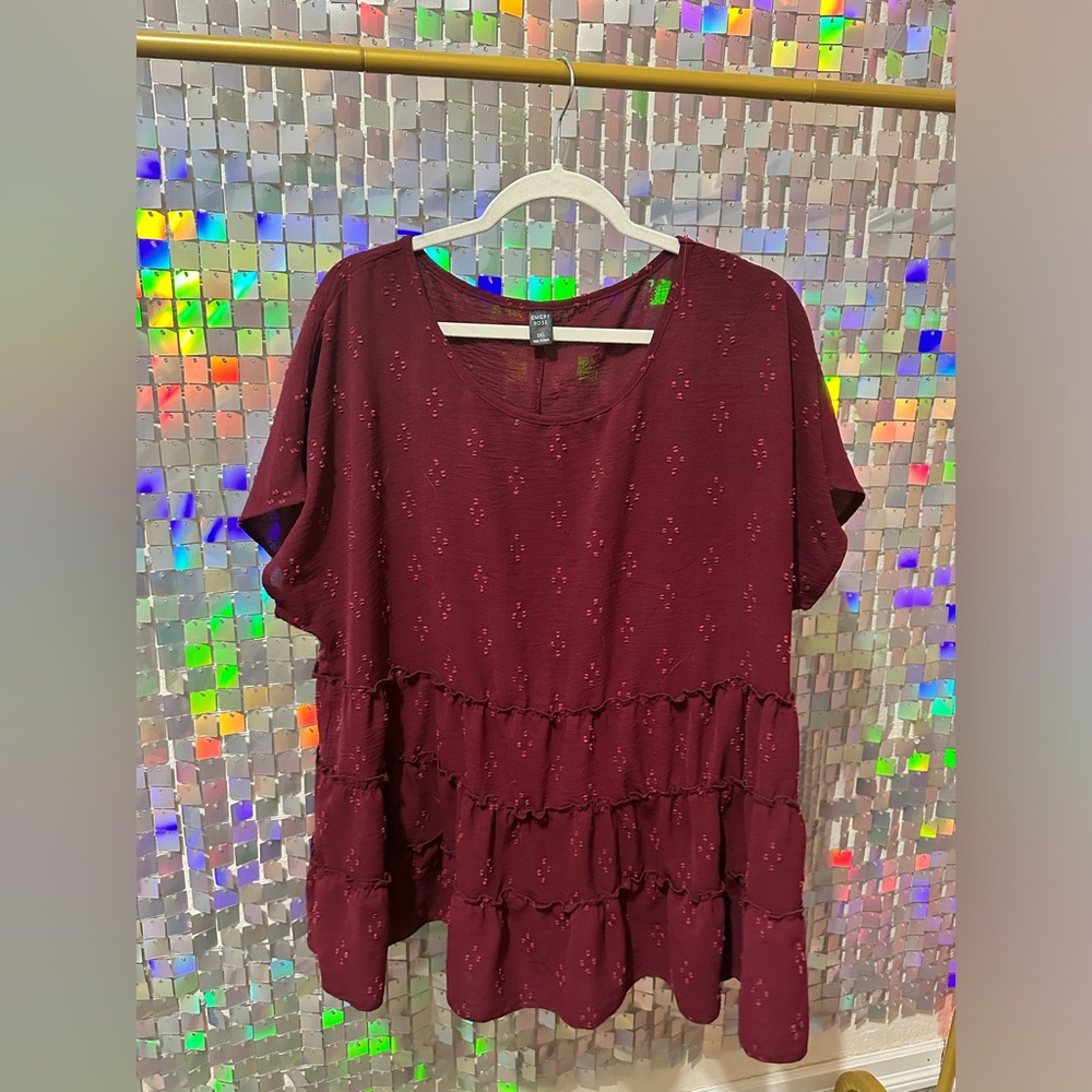 Maroon Blouse